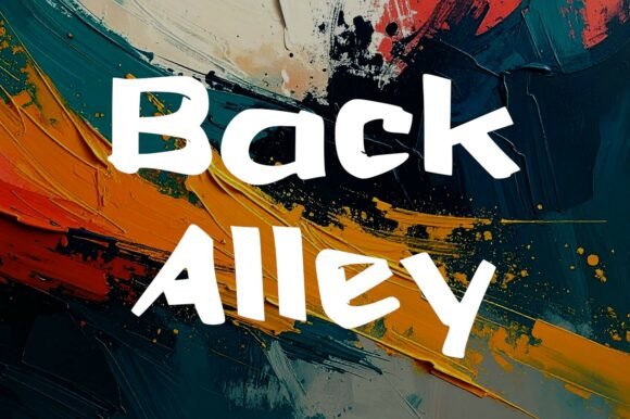 Back Alley Font: Raw Urban Style for Makers