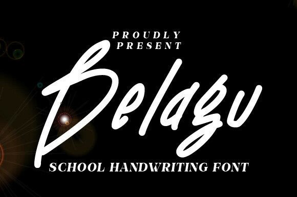 Belagu: A Whimsical Handwritten Font for Web Design