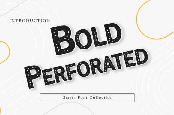 Bold Perforated Typeface for Editorial Design