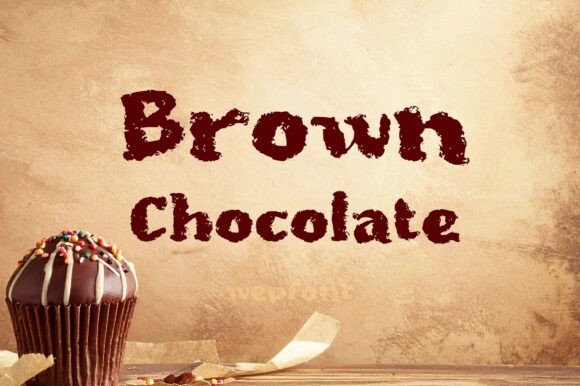 Brown Chocolate Font for Premium Display Designs