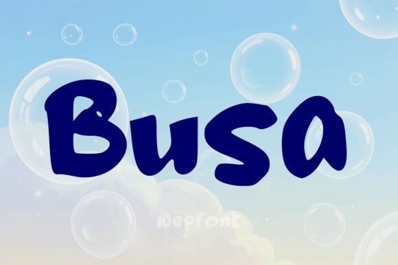 Busa Typeface for Modern Editorial Design