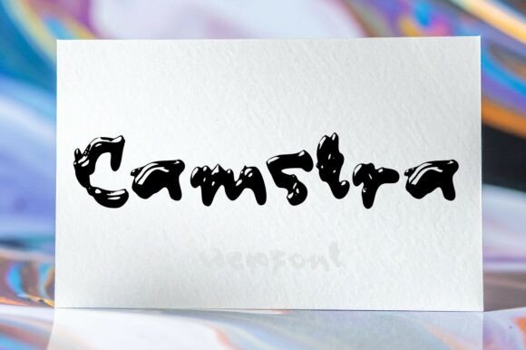 Camstra: A Bold Liquid Display Typeface