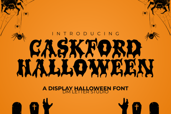 Caskford Halloween: A Spooky Display Font for Brands