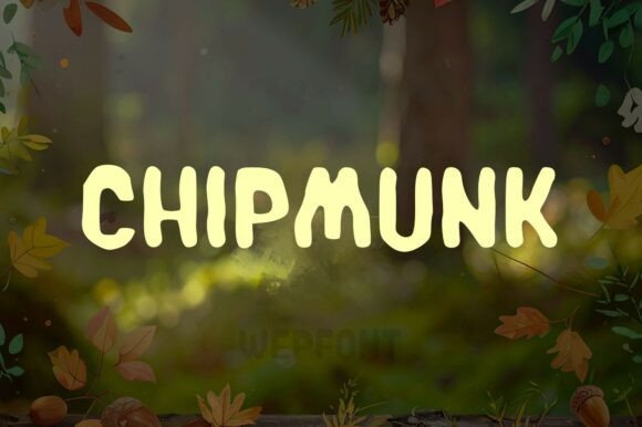 Chipmunk Display Font for Handmade Brands