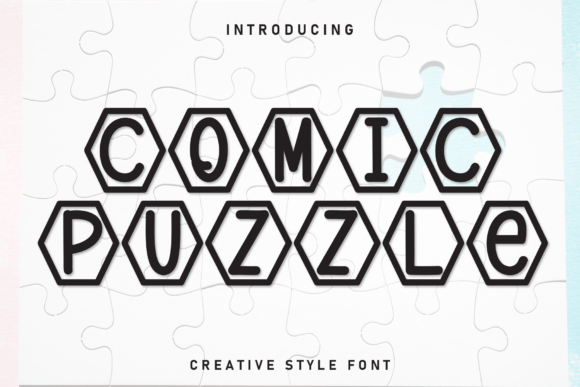 Comic Puzzle: A Playful Display Font for Editors
