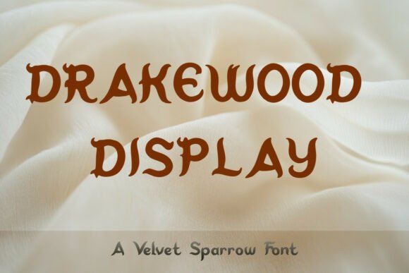 Drakewood Display Font for Editorial Design