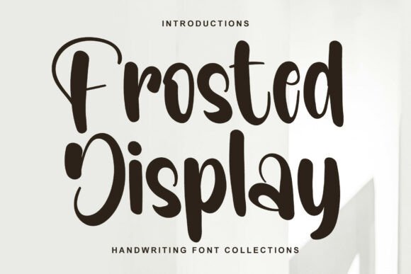 Frosted Display Font for Editorial Design