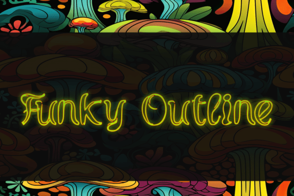 Funky Outline Font for Bold Maker Branding