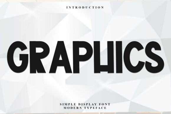Graphics Display Font for Modern Web Design