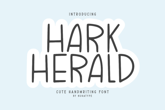 Hark Herald: A Soft Display Font for Makers