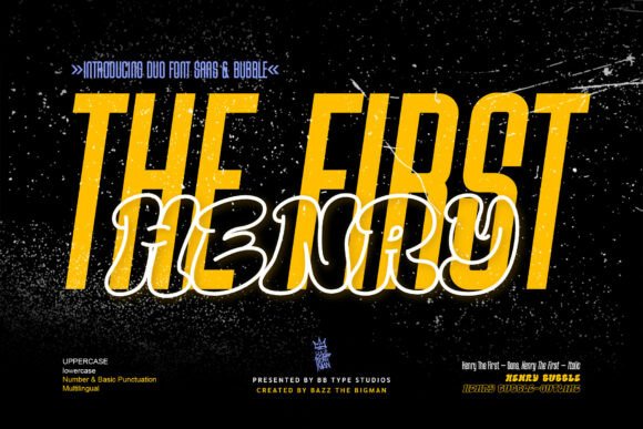 Henry the First Duo Typeface for Modern Branding