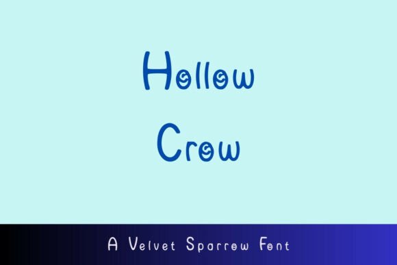 Hollow Crow Font for Creative Business Branding