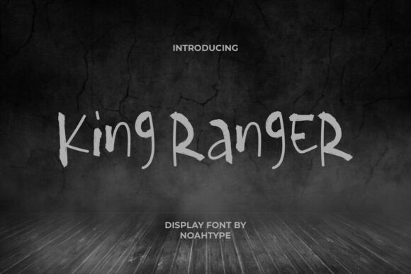 King Ranger Font for Spooky Craft Designs