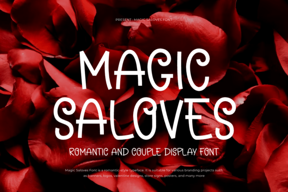 Magic Saloves Font for Romantic Crafts