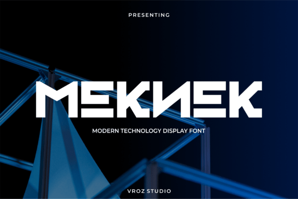 Meknek: A Bold Display Font for Modern Brands