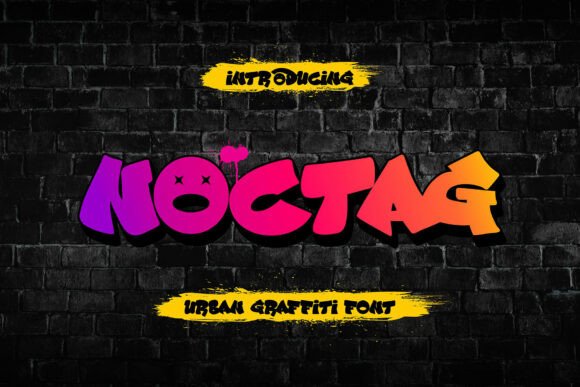 Noctag Font: Urban Display Style for Modern Design