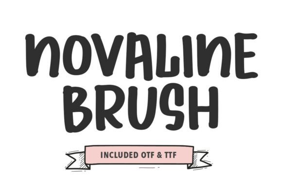Novaline Brush Font for Bold Web Design