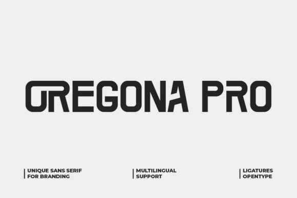 Oregona Pro: The Modern Geometric Display Font for Designers