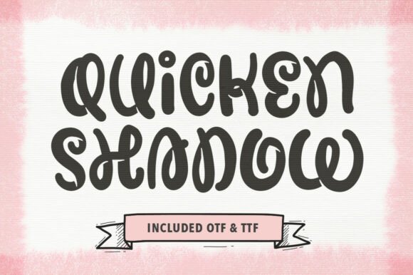 Quicken Shadow Font for Modern Web Design