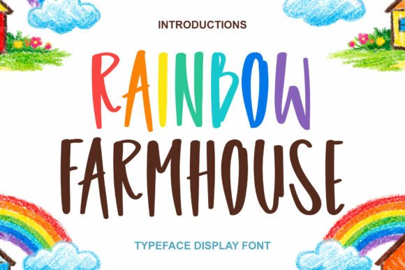 Rainbow Farmhouse: A Cozy Display Font for Small Business Branding