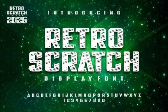 Retro Scratch Font for Raw Streetwear Campaigns
