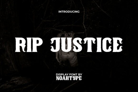 Rip Justice Typeface Review for Horror Branding