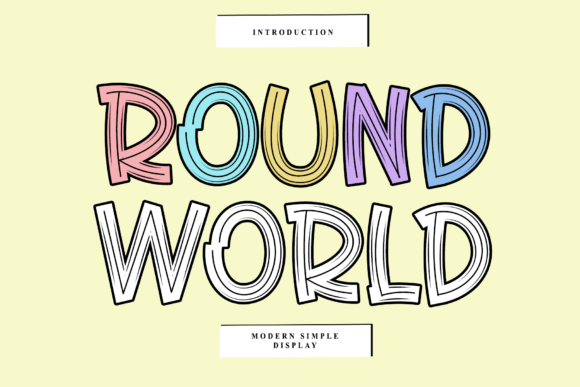 Round World Font for Bold Business Branding