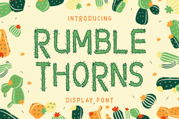 Rumble Thorns Font for Bold Brand Identity
