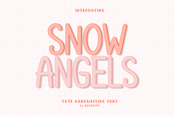 Snow Angels: A Playful Display Font for Winter Campaigns