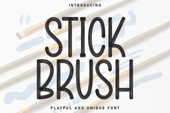 Stick Brush Font for Crafters and Sellers