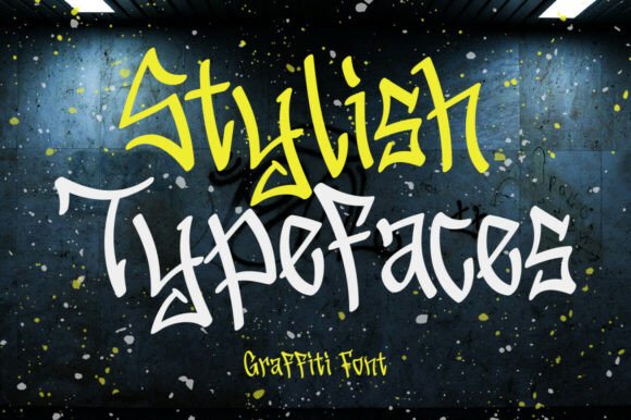 Stylish Typefaces: A Bold Graffiti Font for Urban Branding