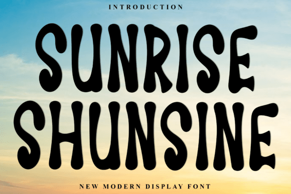 Sunrise Shunsine Font for Warm Branding