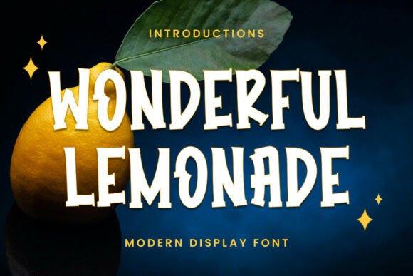 Wondeful Lemonade Font for Crafters