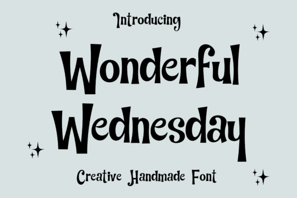Wonderful Wednesday Typeface for Editorial Design